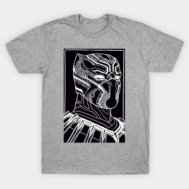 Black Panther T-Shirt by Jomeeo